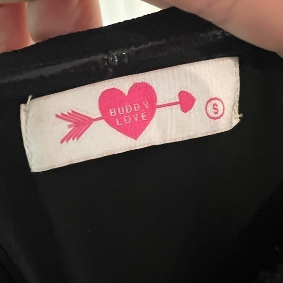 Buddy Love- Black Sleeveless Romper- Size Small - Picture 3 of 3